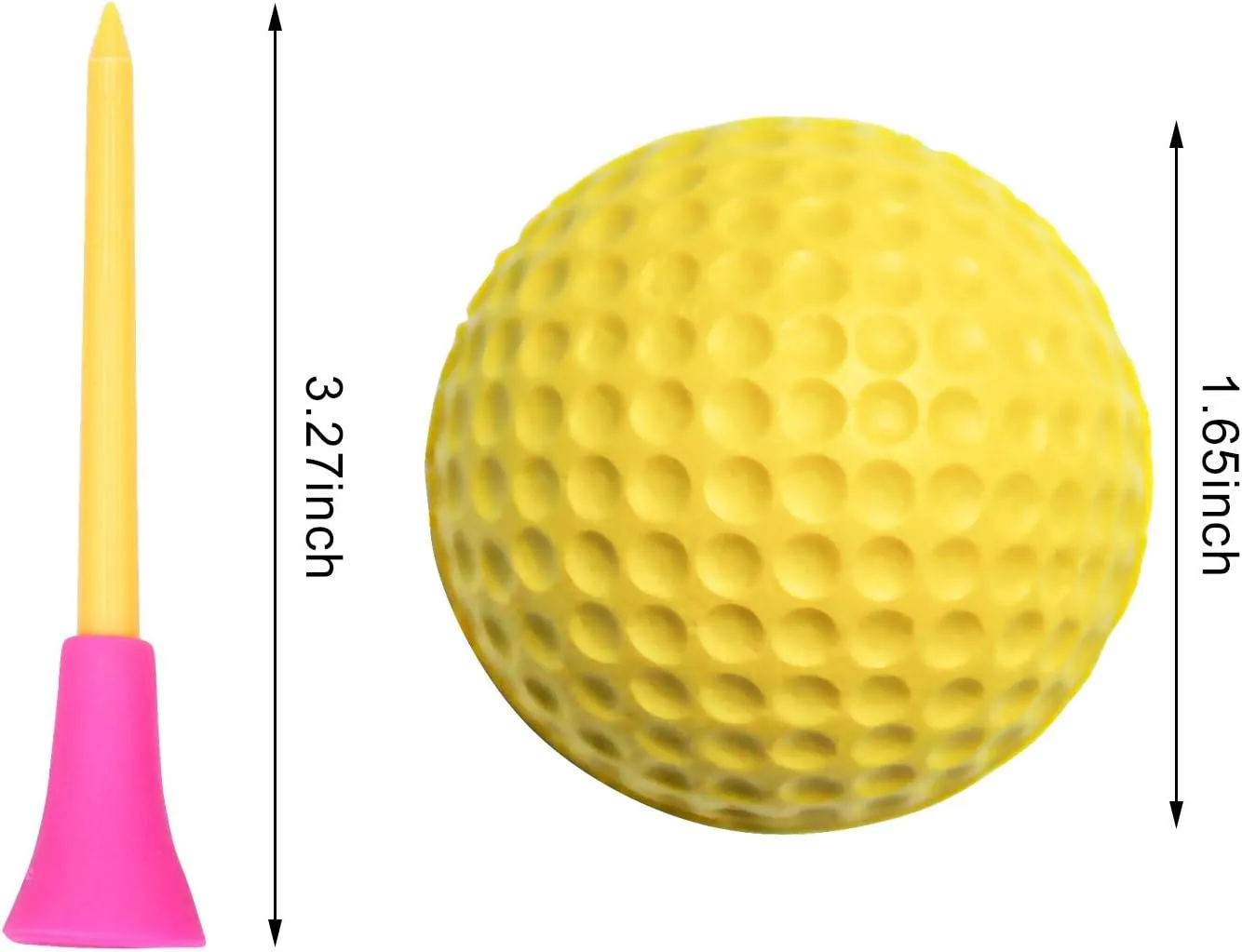 40 Pack Foam Golf Practice Balls - Realistic Feel and Limited Flight Training Balls for Indoor or Outdoor