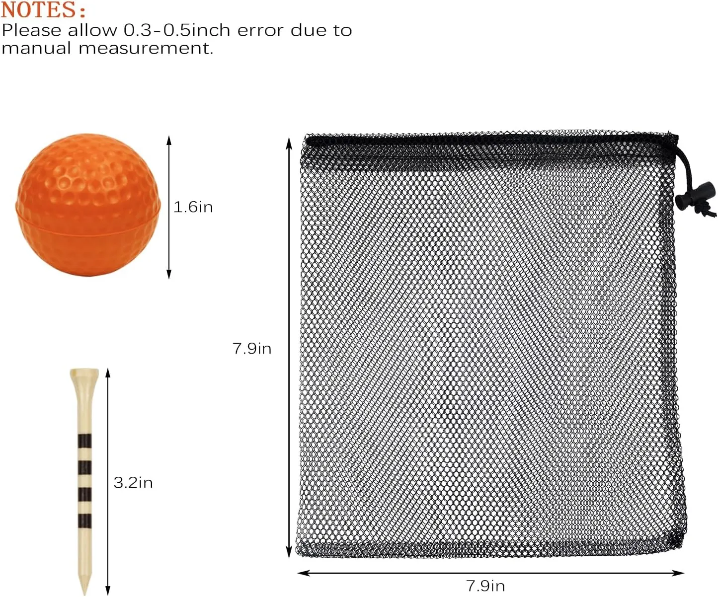 40 Pack Foam Golf Practice Balls - Realistic Feel and Limited Flight Training Balls for Indoor or Outdoor