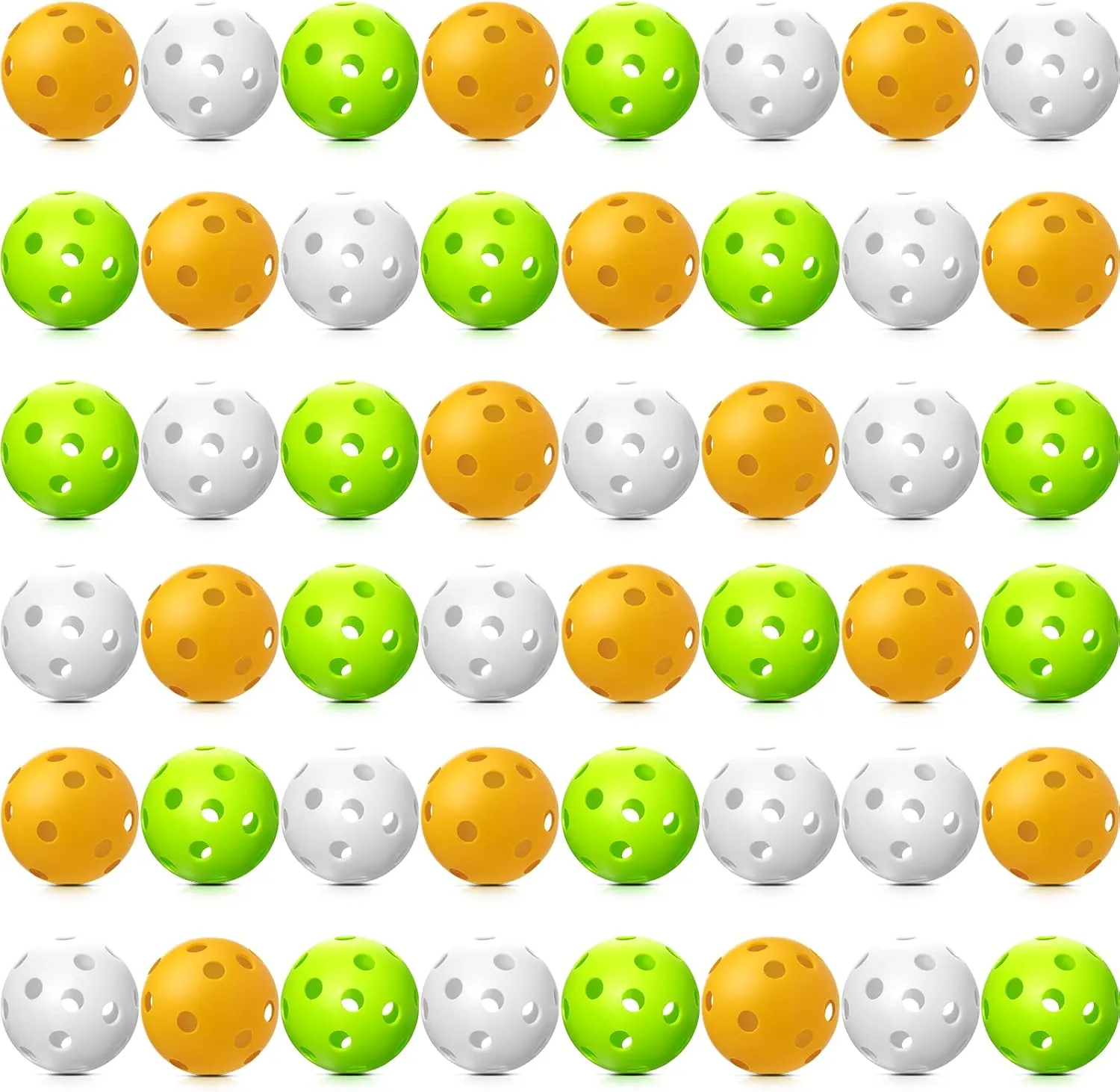 48 Pcs Plastic Baseball Practice Balls 2.83 Inches Training Balls Bulk for Baseballs Softballs Training Indoor Outdoor Sport