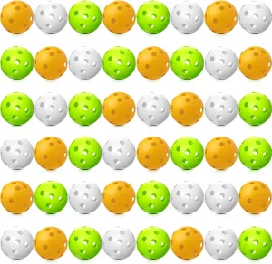 48 Pcs Plastic Baseball Practice Balls 2.83 Inches Training Balls Bulk for Baseballs Softballs Training Indoor Outdoor Sport