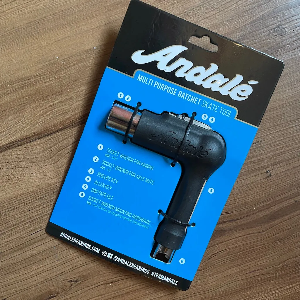ANDALE - Multi Purpose Ratchet Skateboard Tool