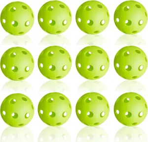 Anteer 12 Pack Plastic Baseball Practice Baseballs for Hitting, Indoor Outdoor Lightweight Balls Baseball Batting Training