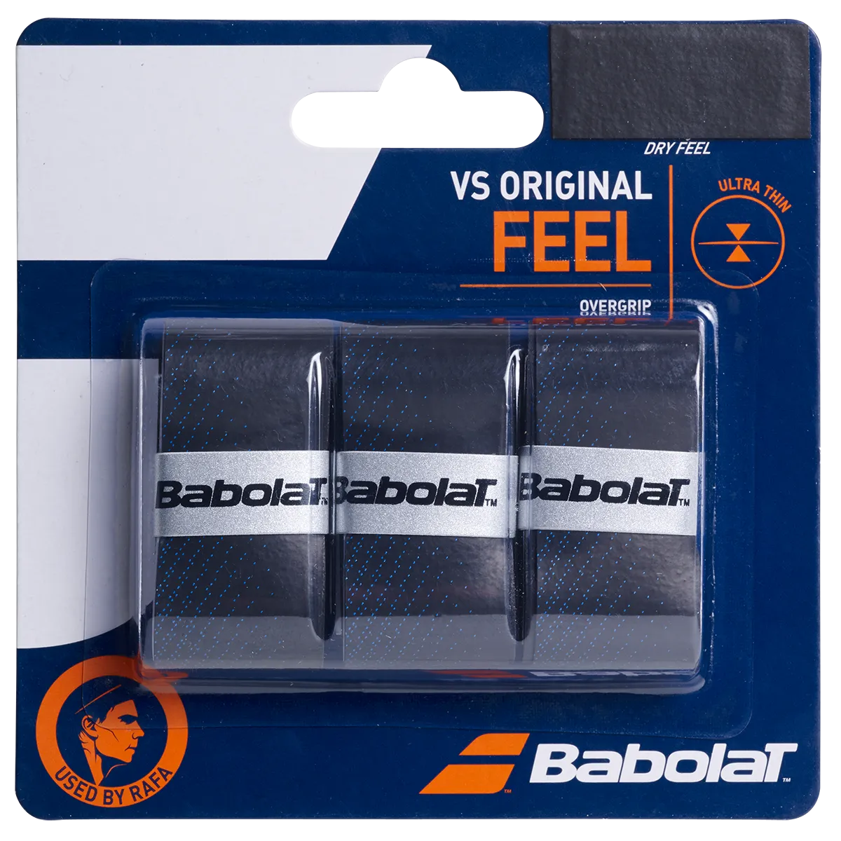 Babolat VS Original Feel Grip 3 Pack - Black Blue