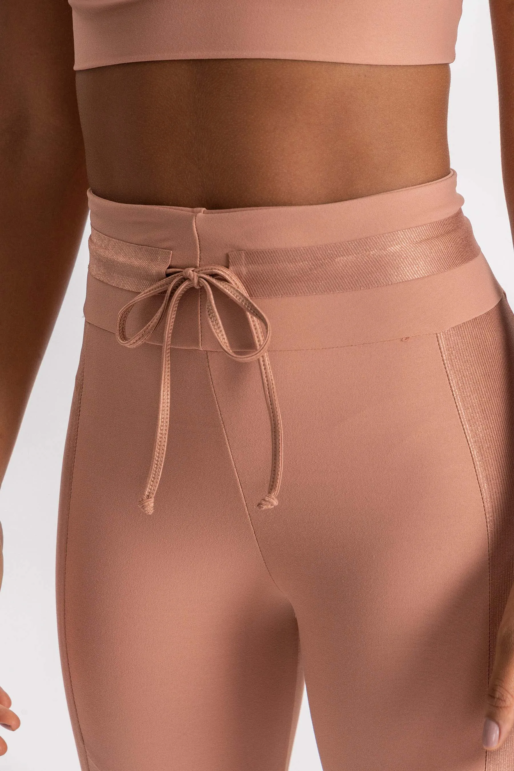 Block Side Tie Legging