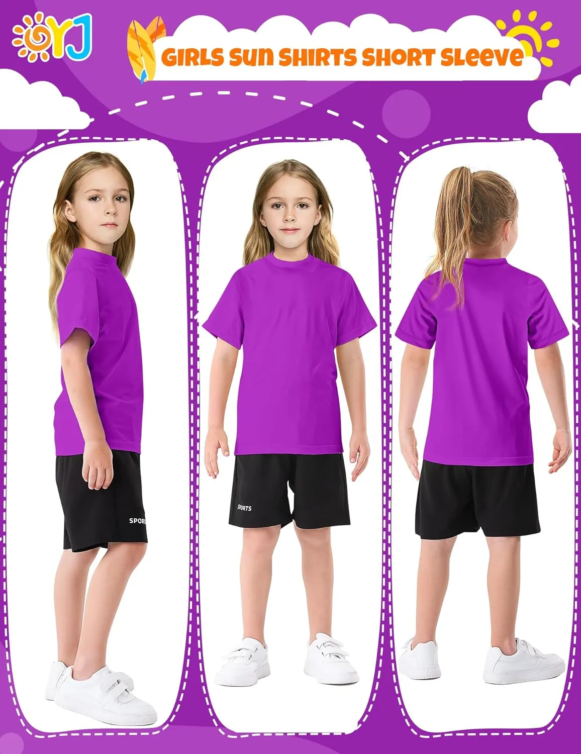 Boys Rash Guard Short Sleeve Swim Shirt UPF  50 Rashguard for Toddler Teens Water Sun Shirts Swim Wear Quick Dry