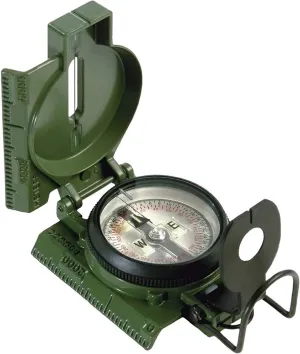 Cammenga Official US Military Tritium Lensatic Compass, Accurate Waterproof Hand Held Compasses with Pouch for Hiking Camping Navigation Survival Backpacking Orienteering