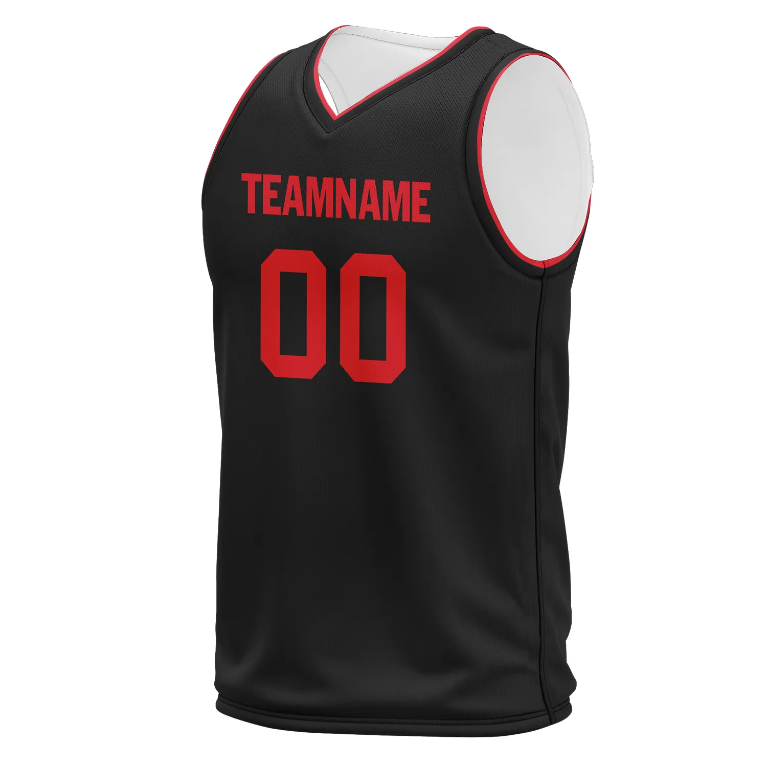 Custom Black Red Classic Style Sports Uniform Basketball Jersey BBJ01-bd0a70a8
