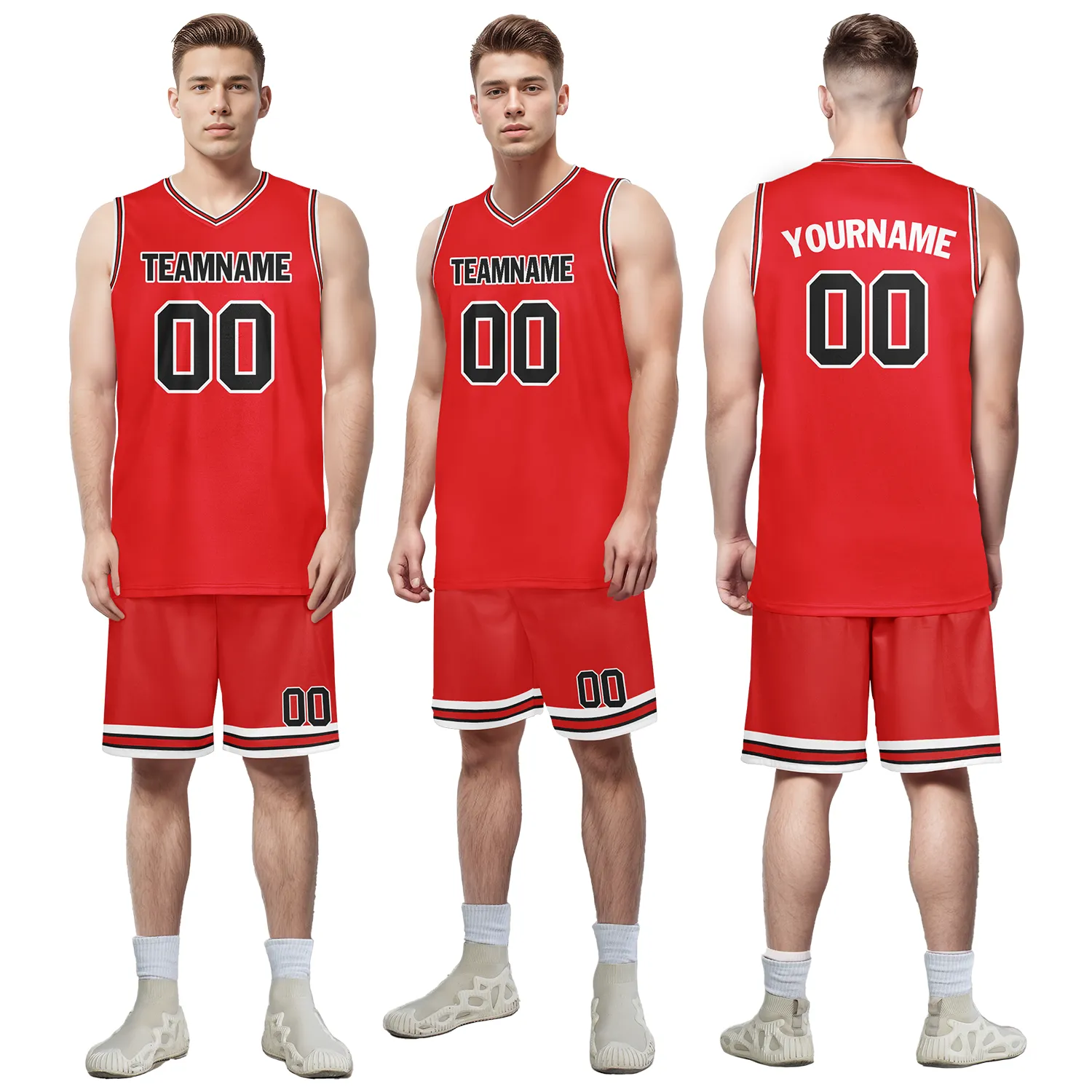Custom Red Classic Style Sports Uniform Basketball Jersey BBJ01-bd0a700e