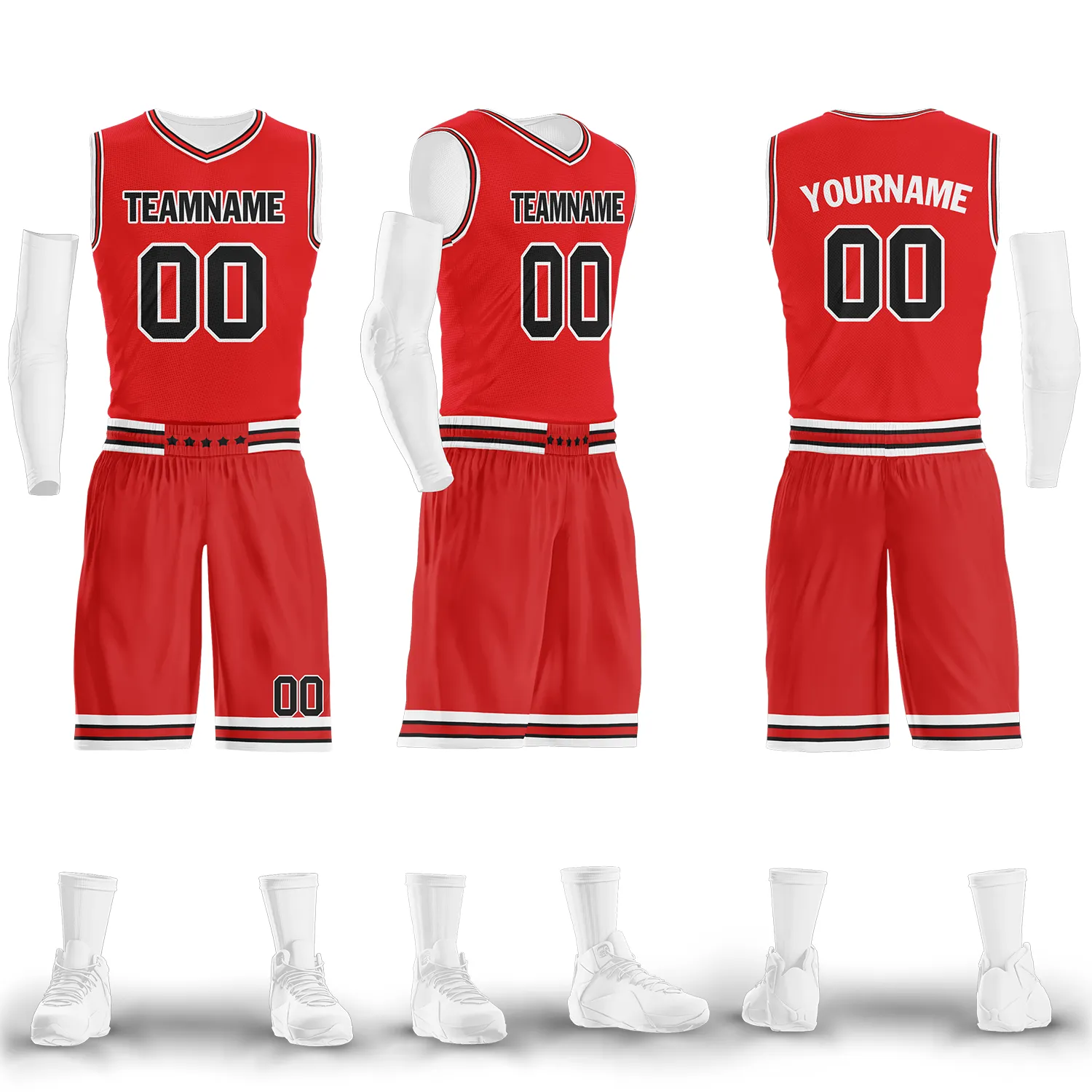 Custom Red Classic Style Sports Uniform Basketball Jersey BBJ01-bd0a700e