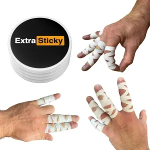 Extra Sticky Finger Tape | 4 Rolls Finger Tape,Sports Climbing Tape Jiu Jitsu Tape for Preventing Sprains and Strains,1.5cm*13.7m