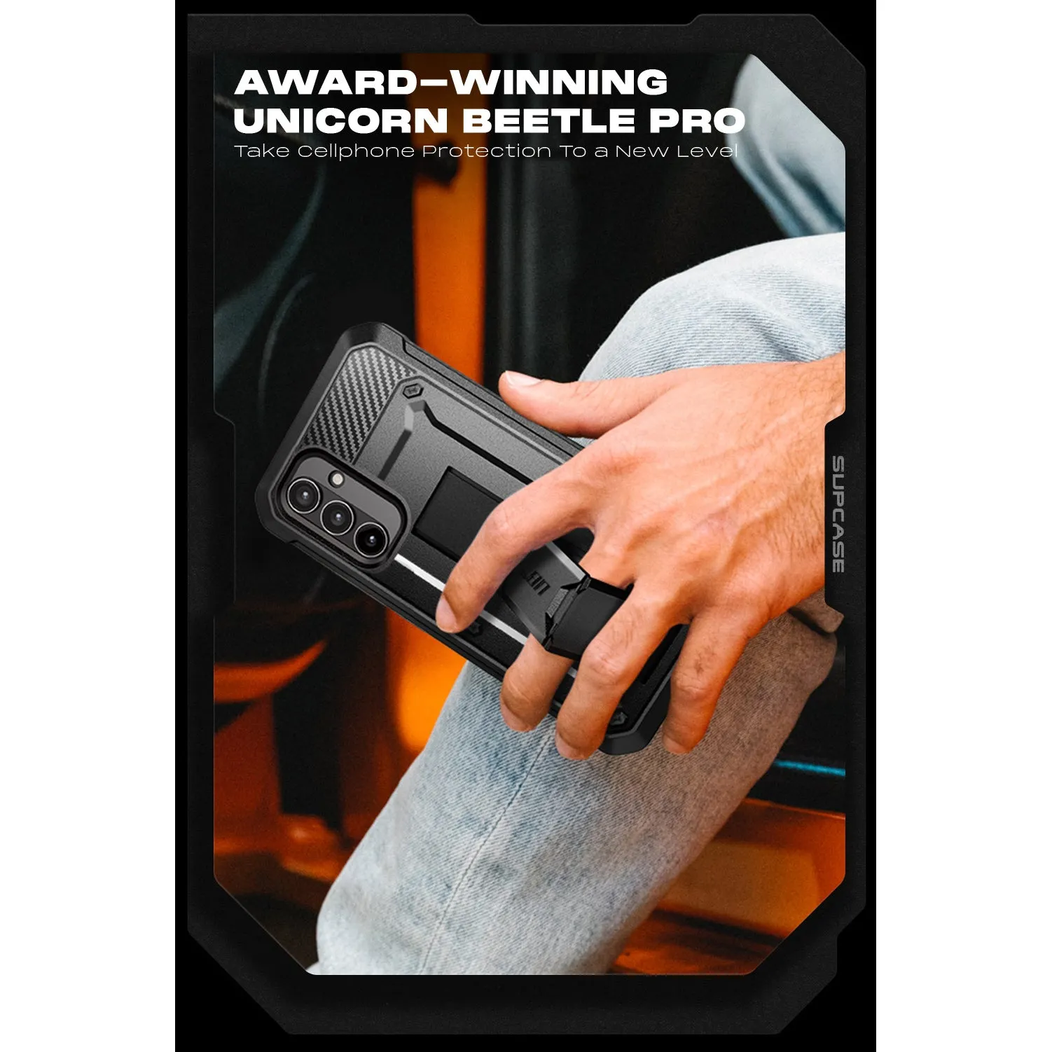 Galaxy A34 Unicorn Beetle PRO Rugged Holster Case-Black