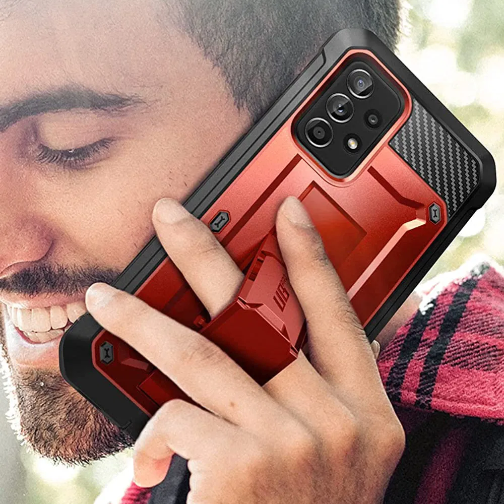 Galaxy A72 Unicorn Beetle Pro Rugged Holster Case-Metallic Red