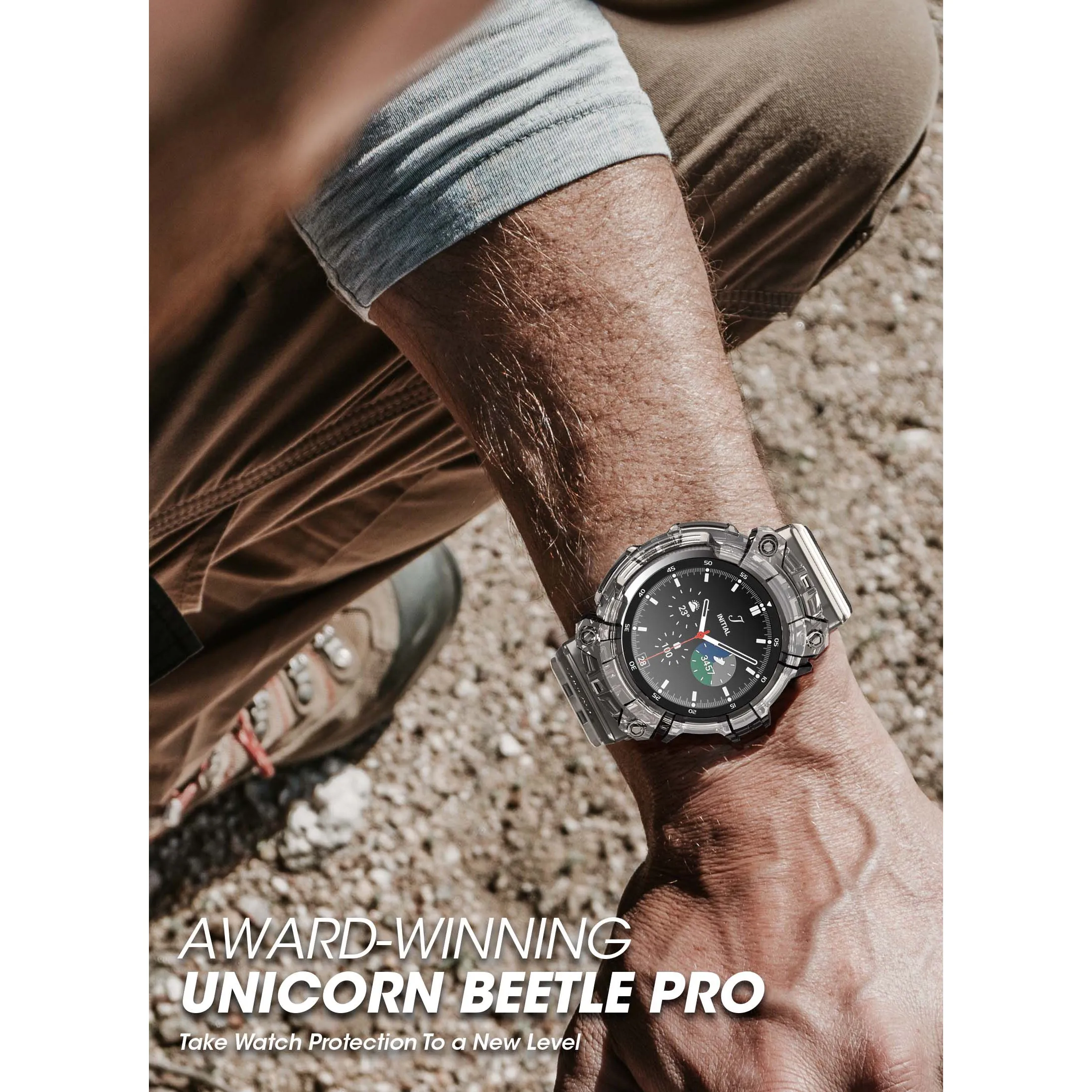 Galaxy Watch4 46mm Unicorn Beetle PRO Wristband Case-Clear