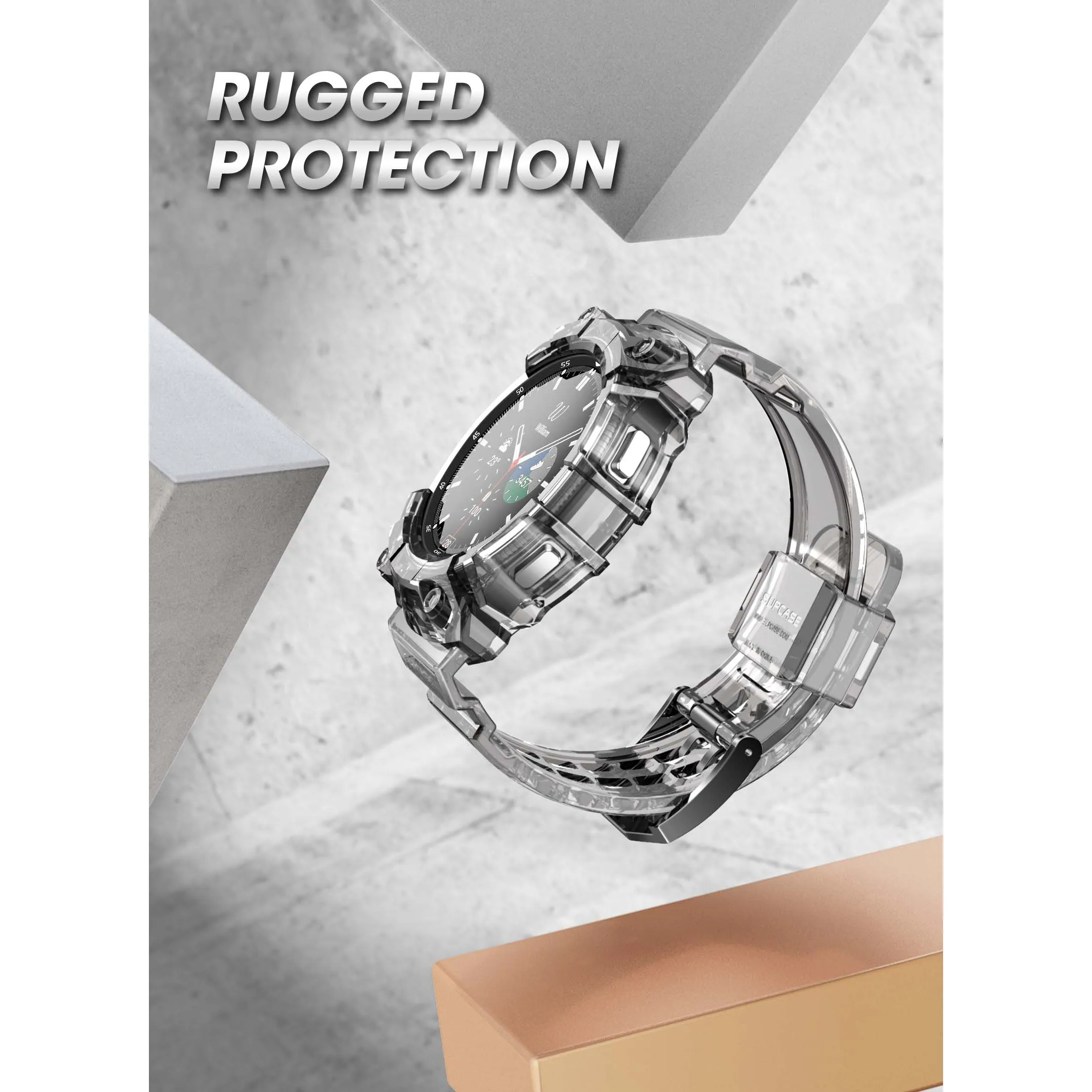 Galaxy Watch4 46mm Unicorn Beetle PRO Wristband Case-Clear