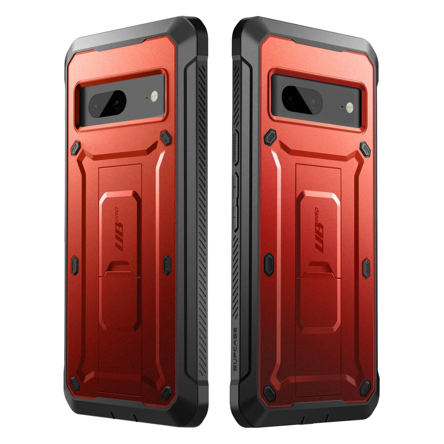 Google Pixel 7 Unicorn Beetle PRO Rugged Holster Case-Metallic Red