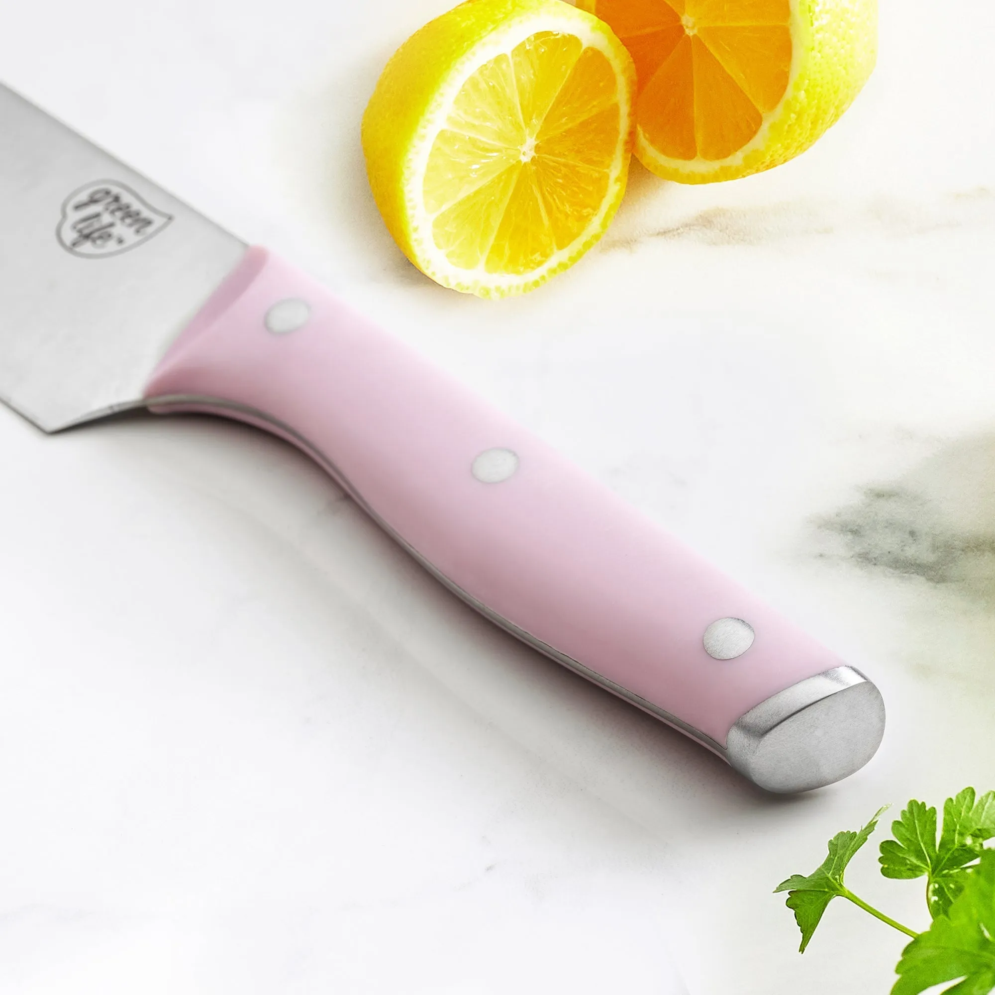 GreenLife Stainless Steel 5-Piece Cutlery Set | Pink