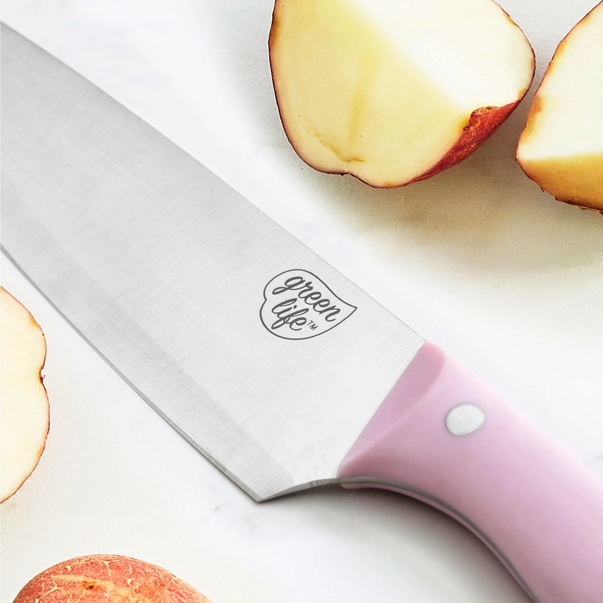 GreenLife Stainless Steel 5-Piece Cutlery Set | Pink