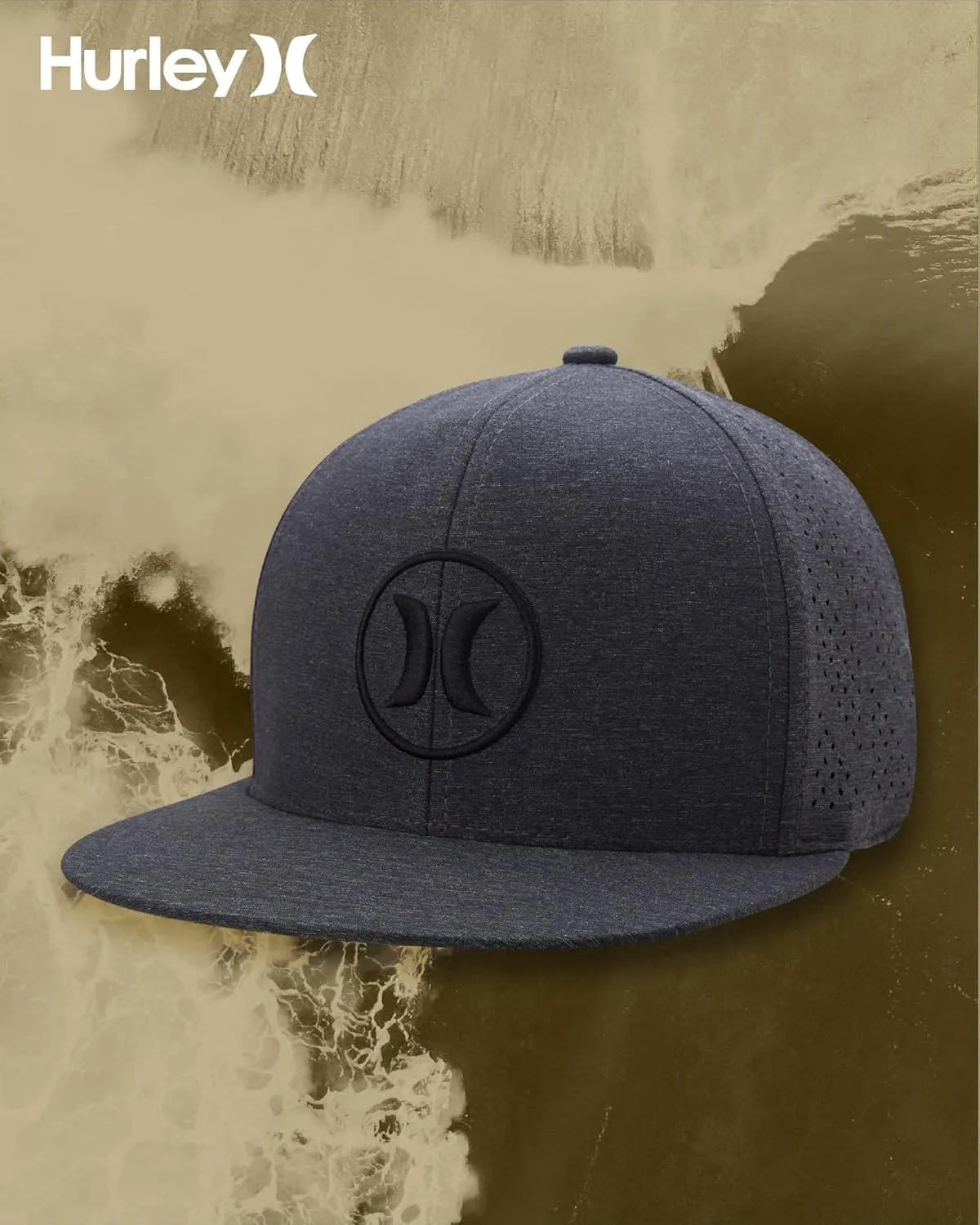 Hurley Mens Hat  Lightweight Phantom Core Snap-Back Baseball Cap