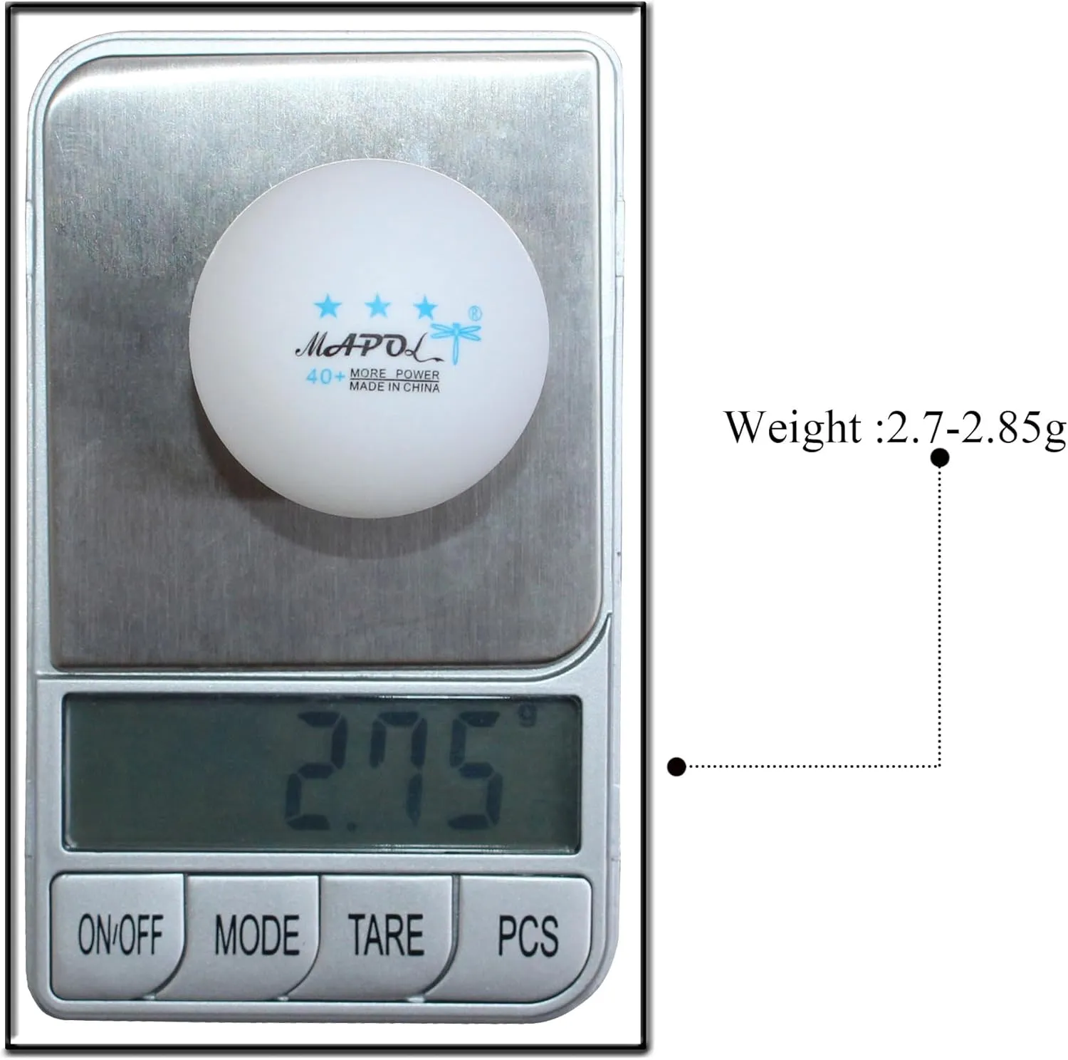 MAPOL 60/22 Count 3-Star 40  Premium Ping Pong Balls Advanced Practice Table Tennis Ball