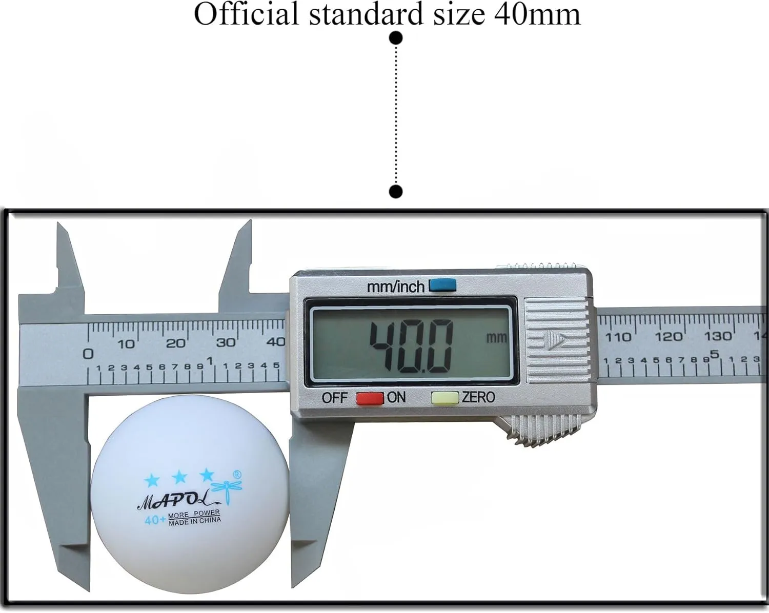 MAPOL 60/22 Count 3-Star 40  Premium Ping Pong Balls Advanced Practice Table Tennis Ball