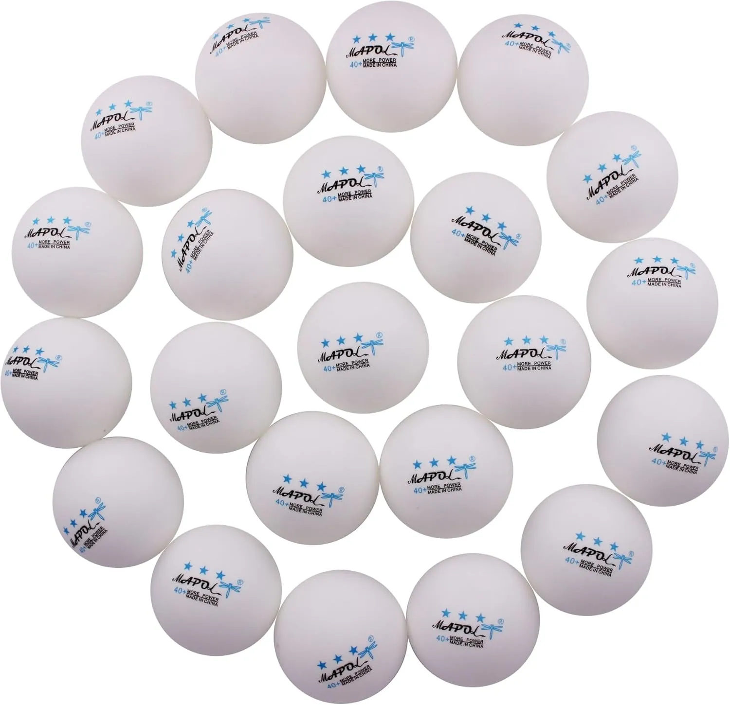MAPOL 60/22 Count 3-Star 40  Premium Ping Pong Balls Advanced Practice Table Tennis Ball