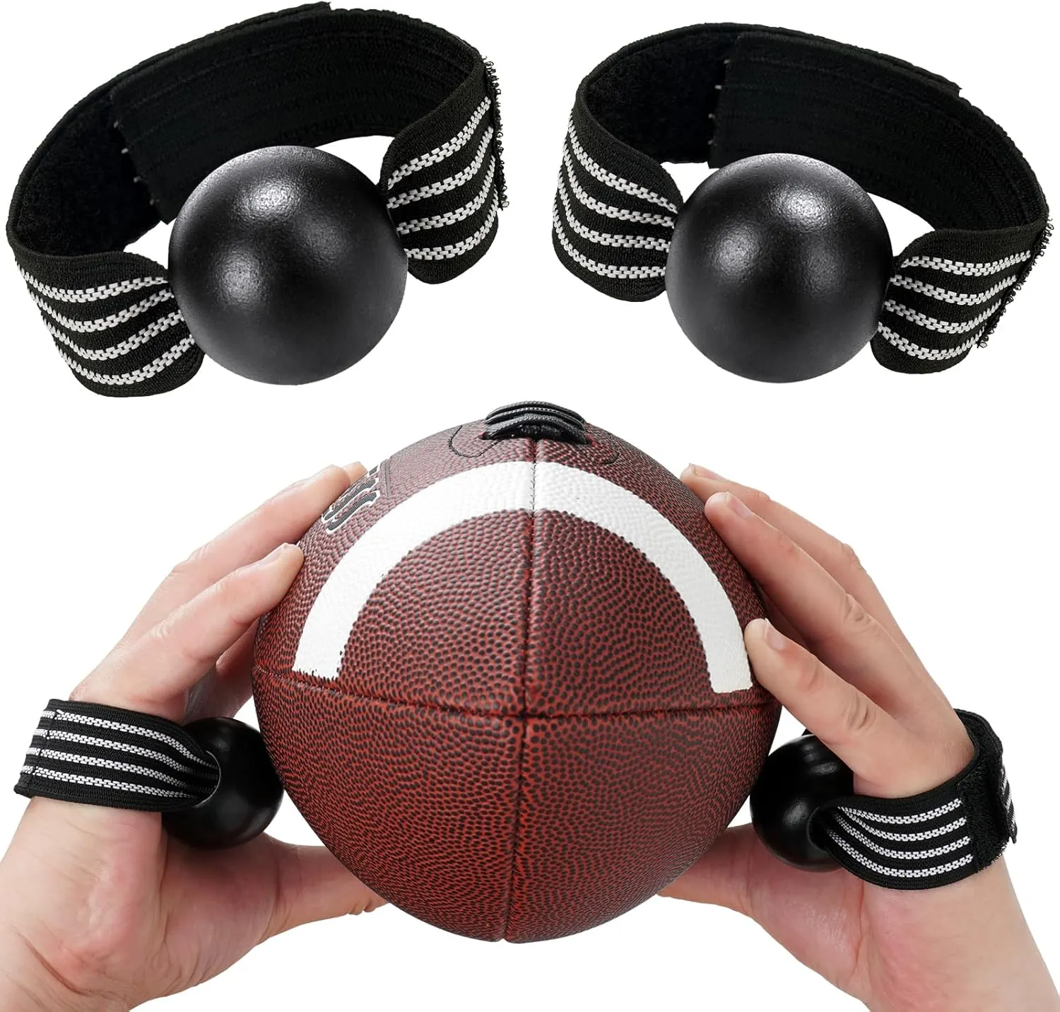 Nezylaf American Football Catching Trainer Band, Rugby Football Catching Receiver Trainers, Football Receiving Training, Volleyball Catching Training Hand Strap Beginner Practice Fingertip