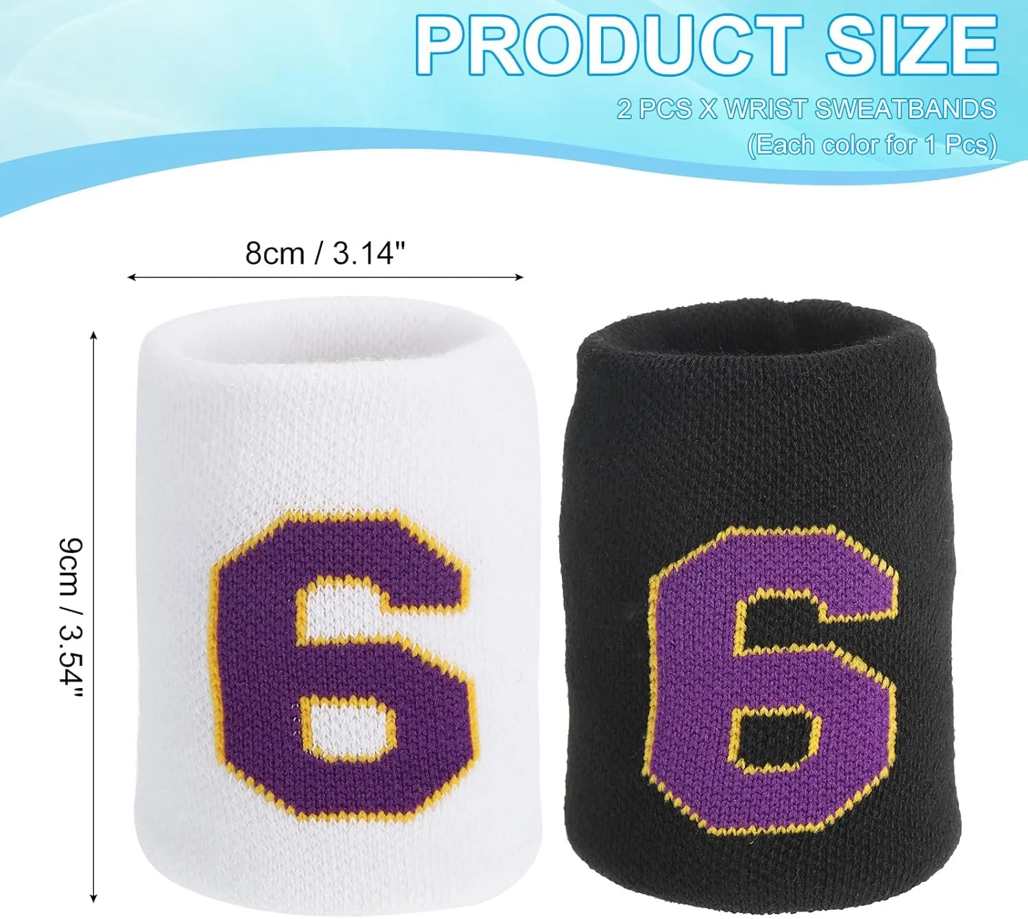 PATIKIL Sports Wristband Sweatbands for Men and Women, Breathable Tennis Wrist Bands Absorbent Sweat Band for Basketball Football Baseball Gym