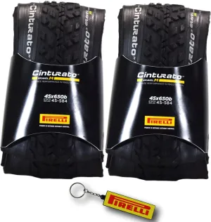 Pirelli Cinturato Gravel M 45-584 (650 x 45c) Gravel Bike Tire - Gravel-Specific Design for Varied Surfaces - SpeedGRIP Compound for Superior Performance