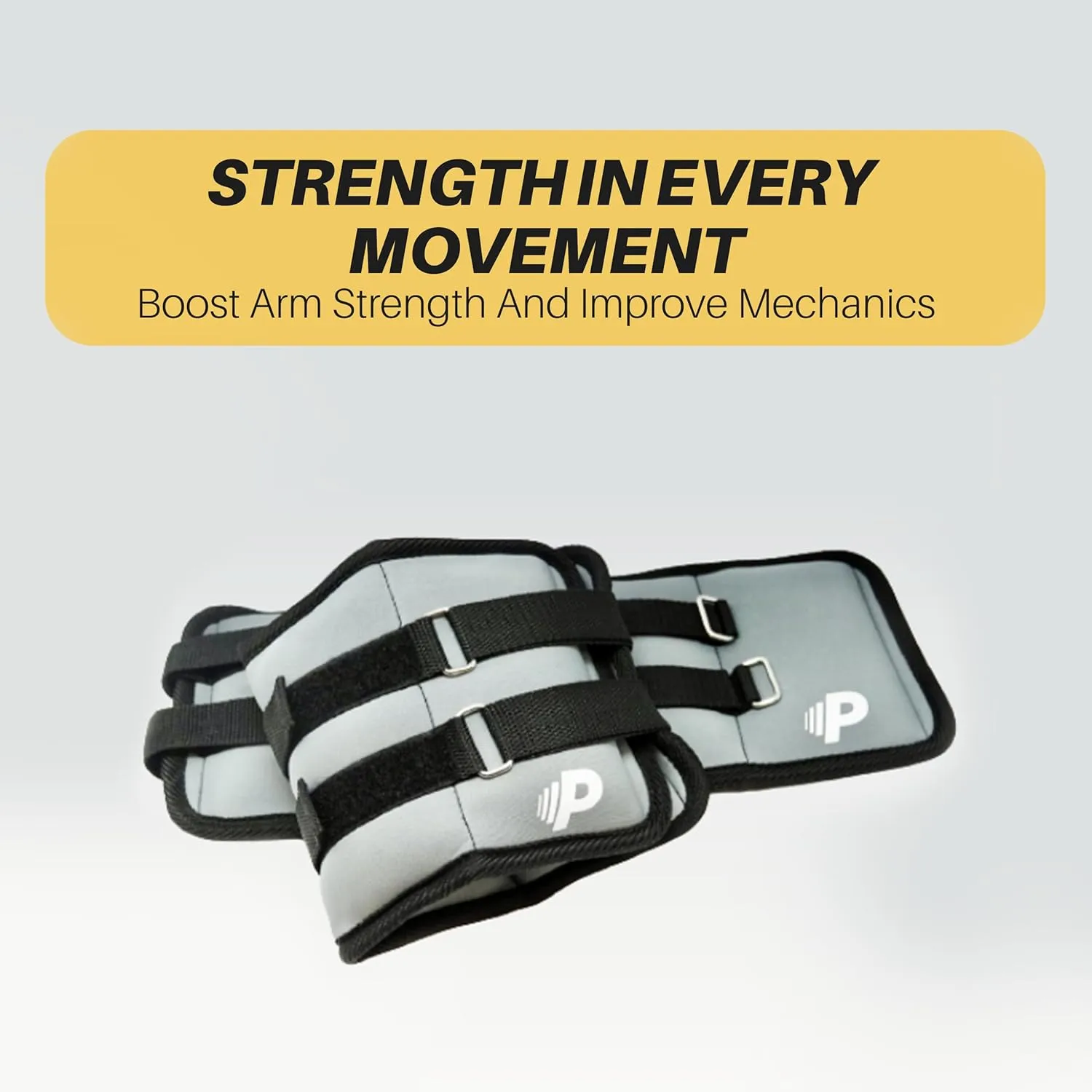 Premier Pitching Wrist Weight Set | Adjustable Neoprene Weighted Hand Weights | Strength Training Fitness Workout, Running, Lifting | Hook and Loop Fastener - Black