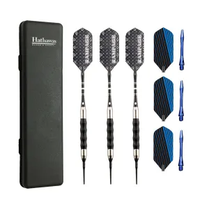 Rampage Sure Grip Soft Tip Darts with Nickel-Plated Barrels - 3 Piece Set