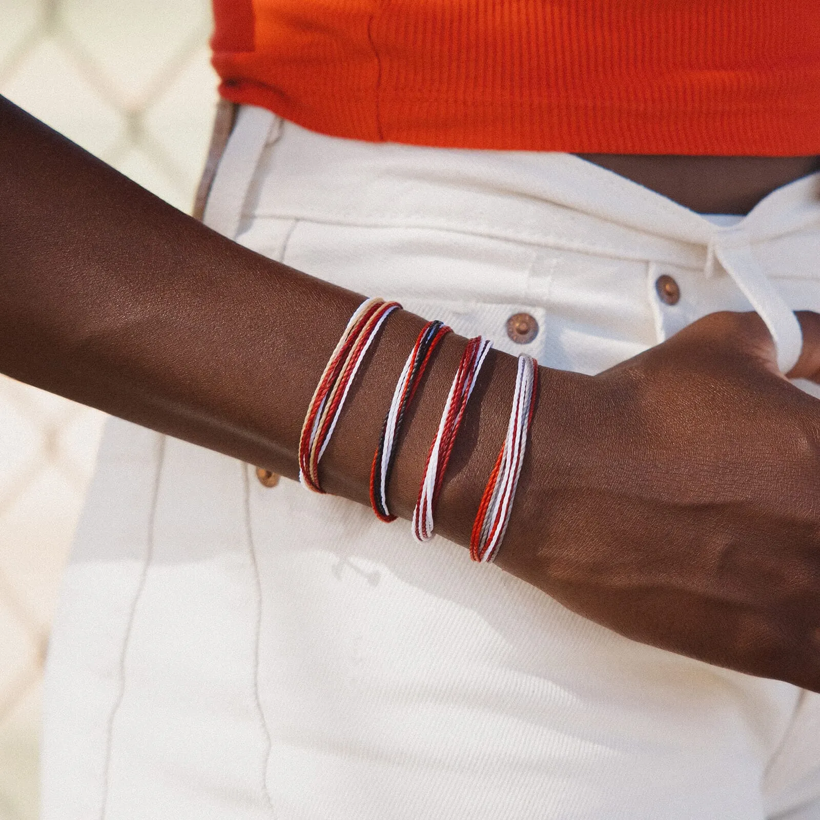 Red, Black & White Bracelet