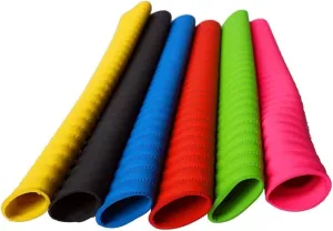 REINDEER Cricket Bat Grips Durable Rubber for Better Shock Absorption-Extra Cushioning for Soft Feel Pack of 12 (Coil Bat Grip)