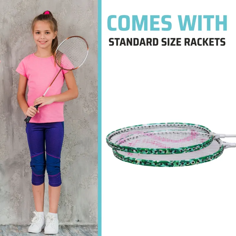 SX Badminton Racket Set | 2 Rackets with a carry bag