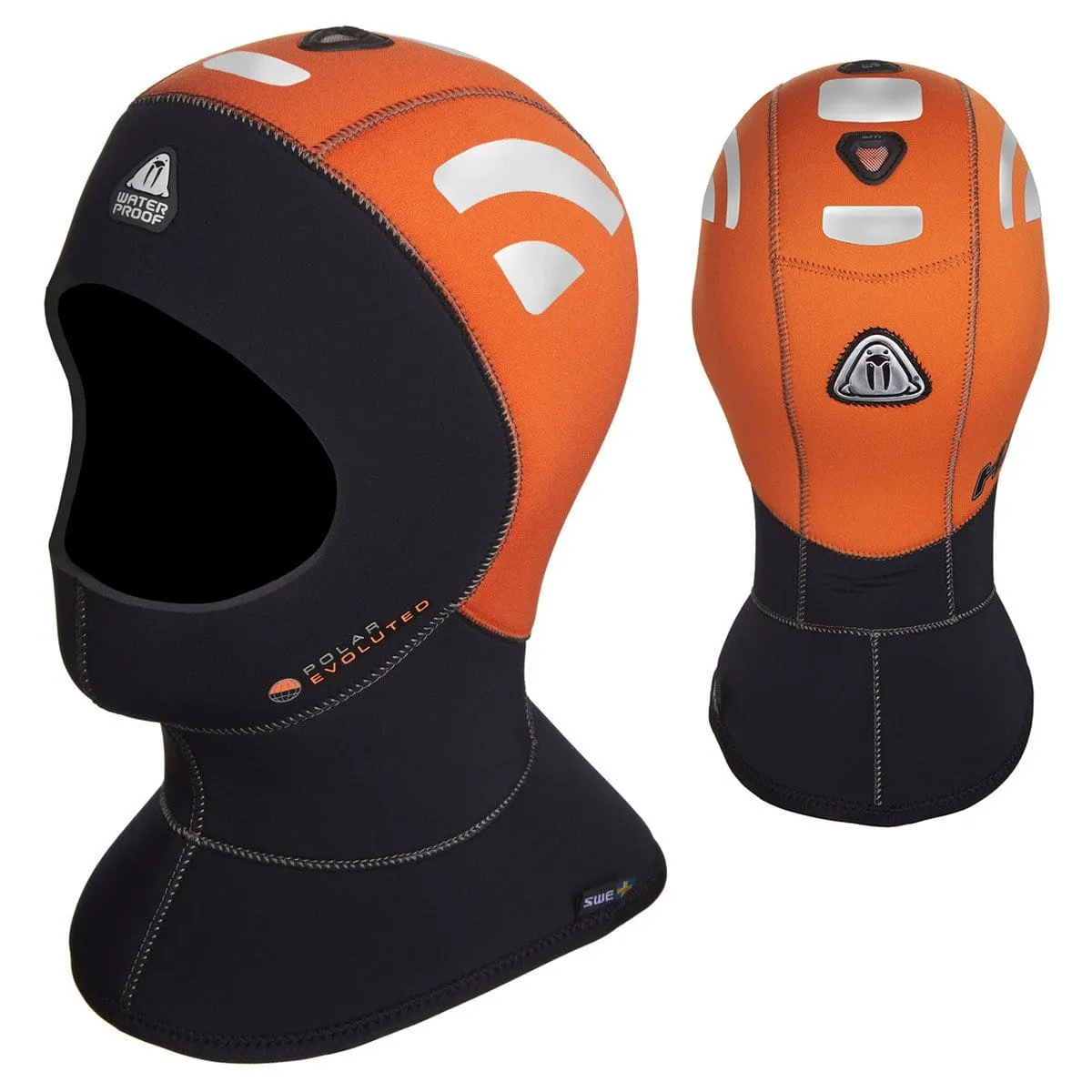 WaterProof H1 High Visibility Polar 5/7mm Bibbed Hood