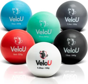 Weighted Balls for Baseball 6 Ball Set: Increase Throwing Velocity & Arm Strength - Withstands 18,000 Throws - Weighted Baseballs for Pitching & Throwing - Plyo Baseballs - Ideal Training Tool